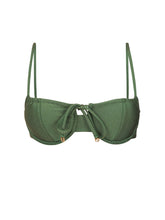 Charger l'image dans la galerie, Product Front: Rio De Sol Haut Top Shimmer-Croco Balconet-Tie