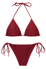 Charger l'image dans la galerie, Product Front: Rio De Sol Ensemble Set Shimmer-Divino Tri-Rope Cheeky-Rope