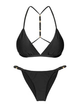 Charger l'image dans la galerie, Product Front: Rio De Sol Ensemble Set Shimmer-Black Tri-Fixo-Noa Cheeky-Noa