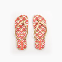 Charger l'image dans la galerie, Product Front: Rio De Sol Tongs Floral-Scales Slim