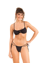 Charger l'image dans la galerie, Model Front: Rio De Sol Ensemble Set Dots-Black Balconet-Tie Pipa