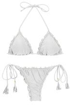 Charger l'image dans la galerie, Product Front: Rio De Sol Ensemble Set Shimmer-White Frufru-Fio