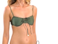 Charger et lire la vidéo dans la visionneuse de la Galerie, Video: Rio De Sol Haut Top Shimmer-Croco Balconet-Tie