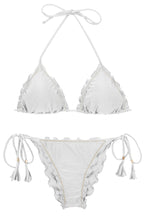 Charger l'image dans la galerie, Product Front: Rio De Sol Ensemble Set Shimmer-White Frufru