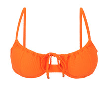 Charger l'image dans la galerie, Product Front: Rio De Sol Haut Top Dots-Orange Balconet-Tie

