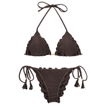 Charger l'image dans la galerie, Product Front: Rio De Sol Ensemble Set Shimmer-Coffee Frufru
