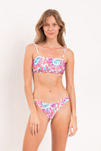 Charger l'image dans la galerie, Model Front: Rio De Sol Ensemble Set Splash Bandeau-Reto Highleg
