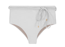 Charger l&#39;image dans la galerie, Bottom Shimmer-White Belted-High-Waist
