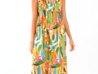 Charger et lire la vidéo dans la visionneuse de la Galerie, Tropical Long Dress Chiara
