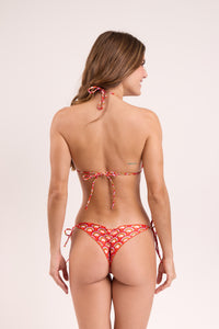 Model Back: Rio De Sol Bas Bottom Floral-Scales Frufru-Fio