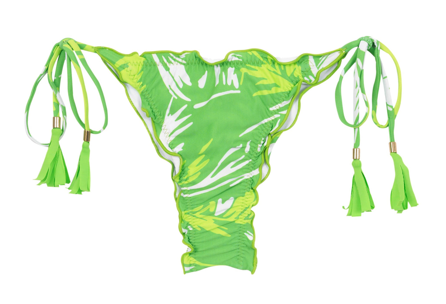 Product Front: Rio De Sol Bas Bottom Green-Palms Frufru-Fio