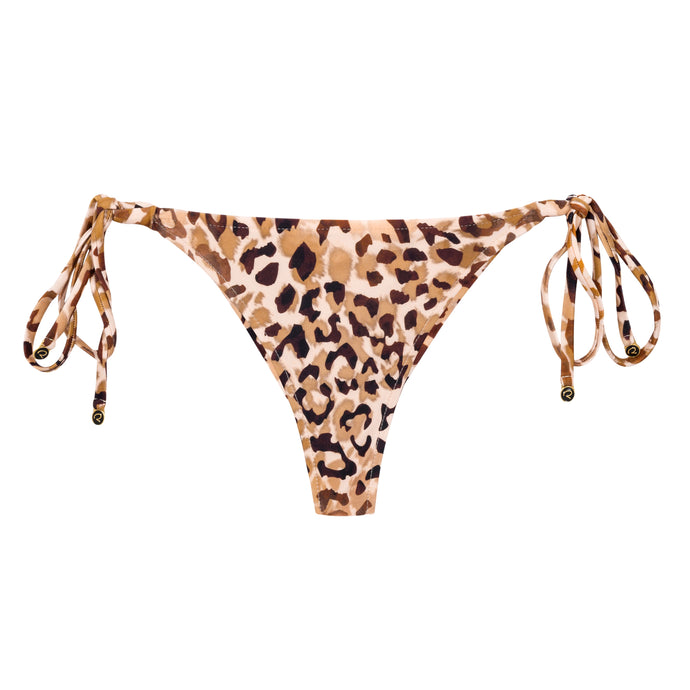 Product Front: Rio De Sol Bas Bottom Leopard Cheeky-Micro