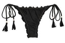 Charger l&#39;image dans la galerie, Product Front: Rio De Sol Bas Bottom Shimmer-Black Frufru-Fio

