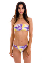 Charger l&#39;image dans la galerie, Model Front: Rio De Sol Bas Bottom Tiedye-Purple Fio
