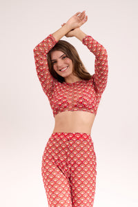 Image 05: Rio De Sol Haut De Plage Floral-Scales Top Harper
