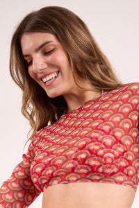 Image 07: Rio De Sol Haut De Plage Floral-Scales Top Harper