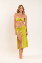 Charger l&#39;image dans la galerie, Model Front: Rio De Sol Jupe De Page Fluity-Abacateiro Long Skirt Knot
