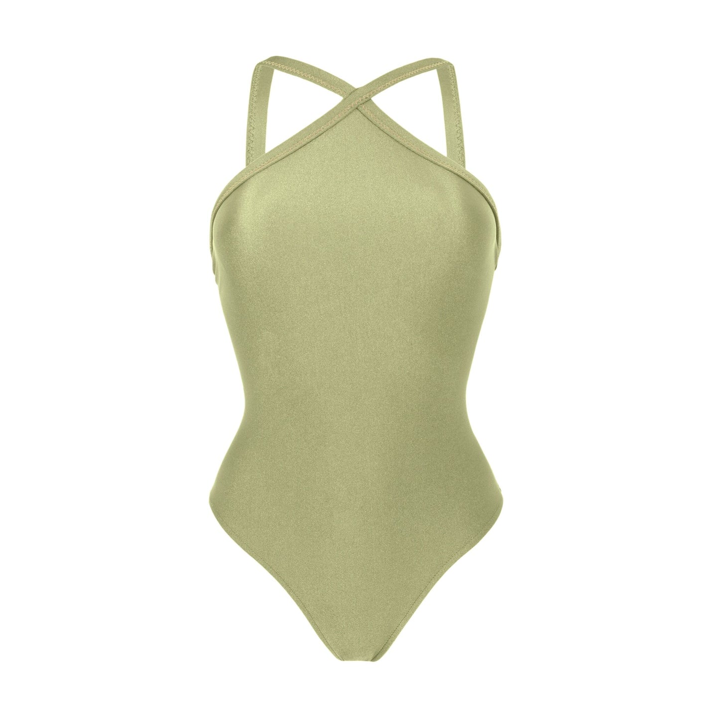 Product Front: Rio De Sol Une Pièce Oliva High-Neck