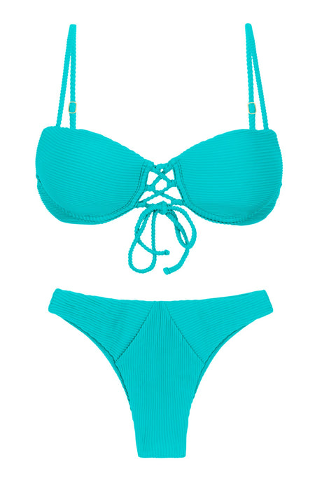 Product Front: Rio De Sol Ensemble Set Cotele-Jade Balconet-Pushup Lisboa
