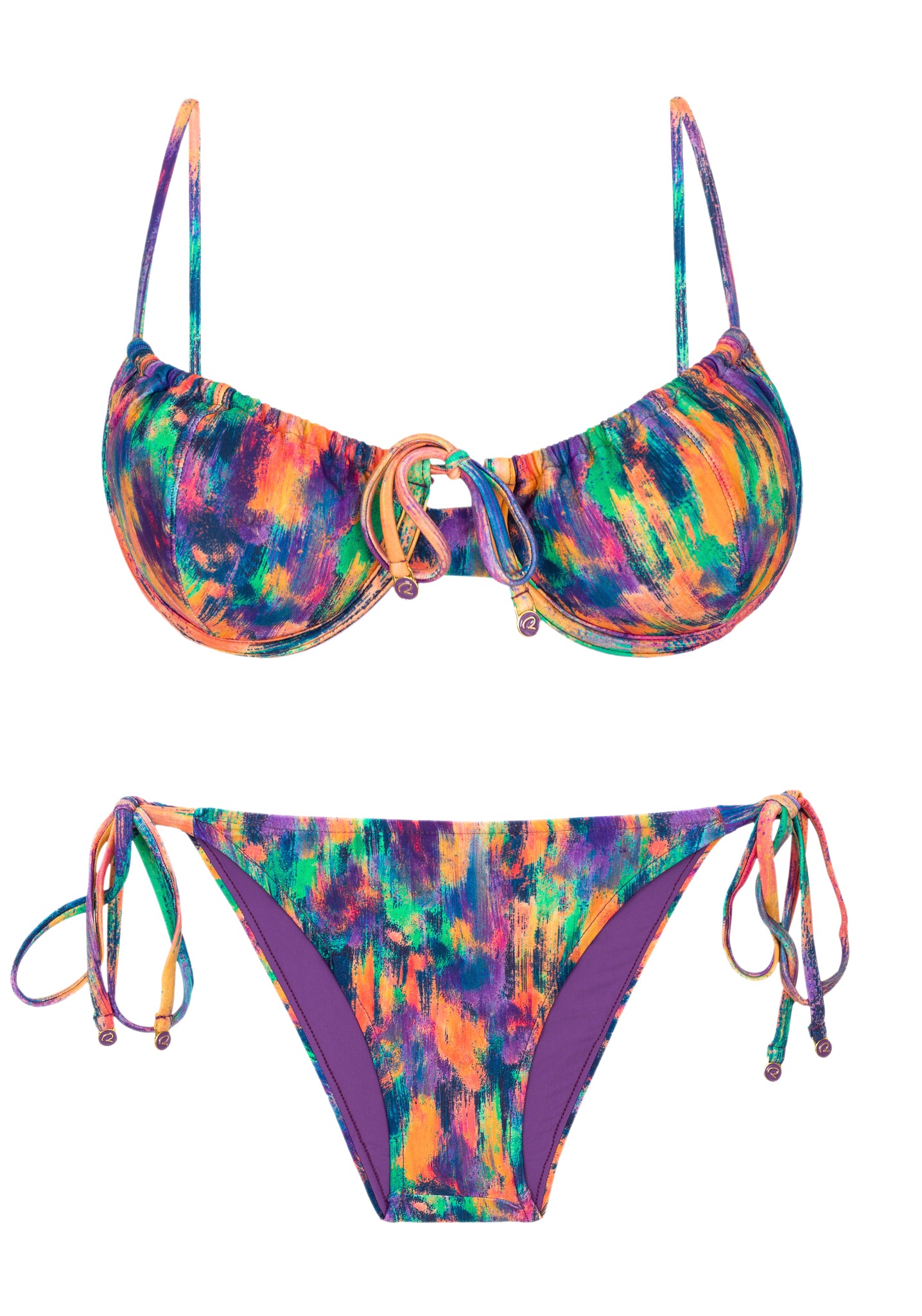 Product Front: Rio De Sol Ensemble Set Euphoria Balconet-Tie Lacinho