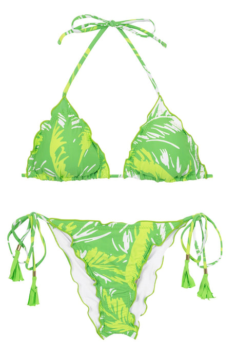 Product Front: Rio De Sol Ensemble Set Green-Palms Frufru