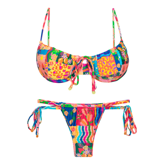 Product Front: Rio De Sol Ensemble Set Love-Trip Balconet-Tie Pipa