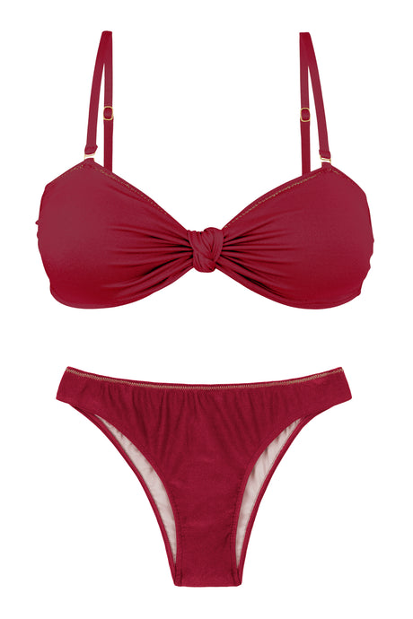 Product Front: Rio De Sol Ensemble Set Shimmer-Divino Bandeau-Joy Essential