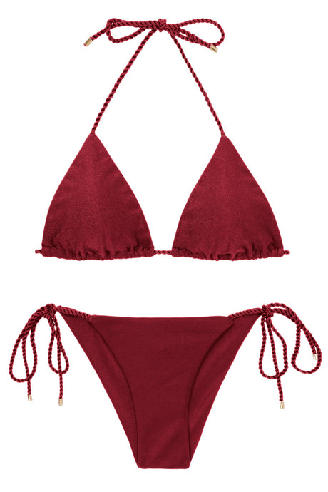 Product Front: Rio De Sol Ensemble Set Shimmer-Divino Tri-Rope Cheeky-Rope