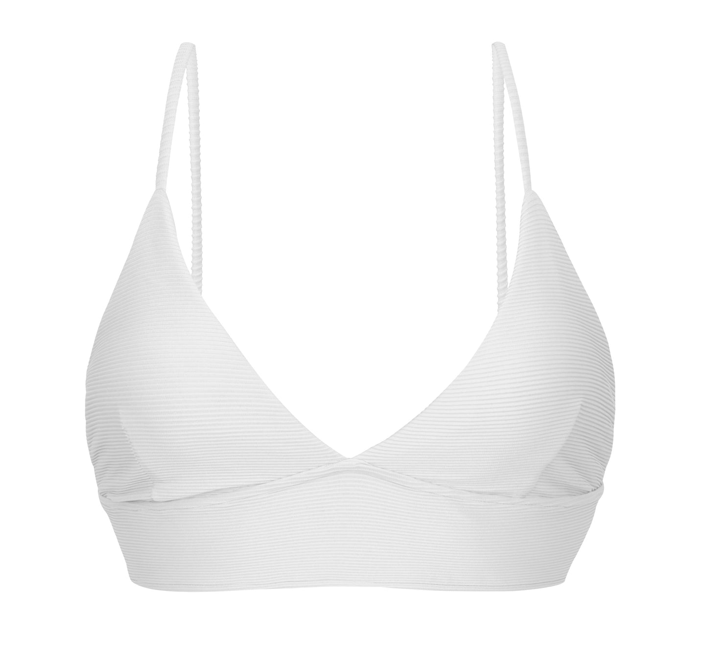 Product Front: Rio De Sol Haut Top Cotele-Branco Tri-Tank