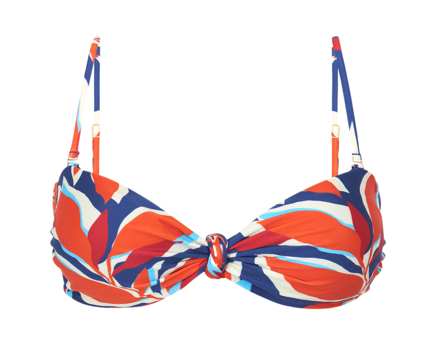 Product Front: Rio De Sol Haut Top Leaves Bandeau-Joy