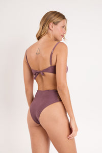 Model Back: Rio De Sol Haut Top Malibu-Ebano Bandeau-Iris