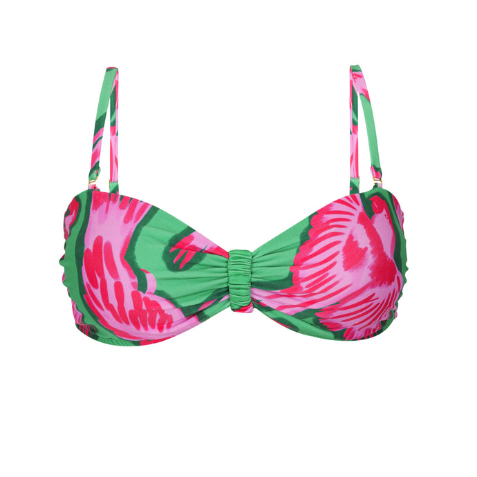 Product Front: Rio De Sol Haut Top Parrots Bandeau-Crispy